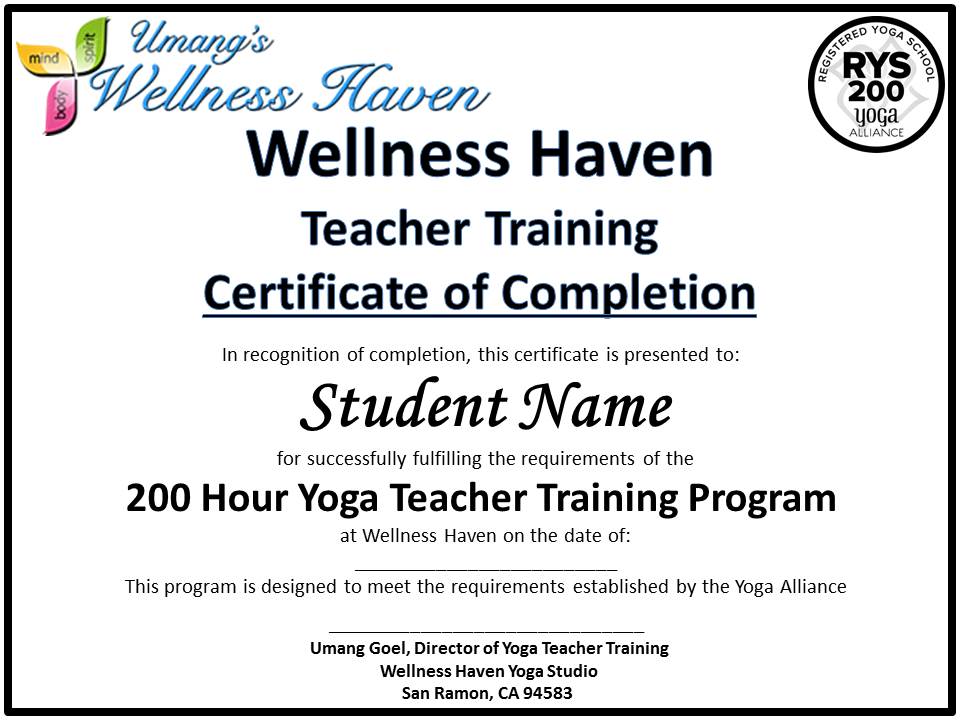 Yoga Teacher Training Program - Wellness Haven Yoga